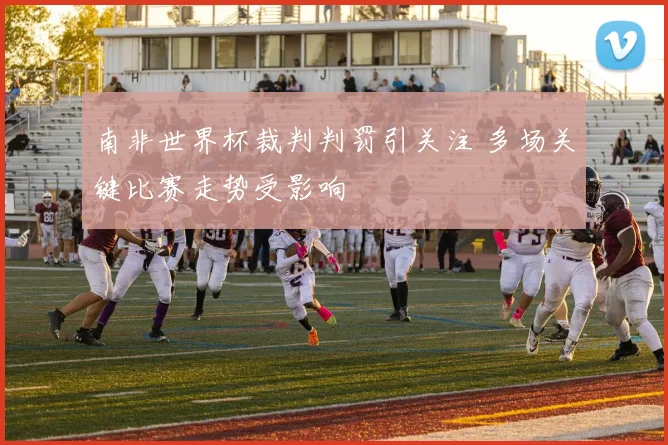 南非世界杯裁判判罚引关注 多场关键比赛走势受影响